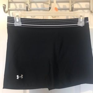 Under Armour compression black workout shorts